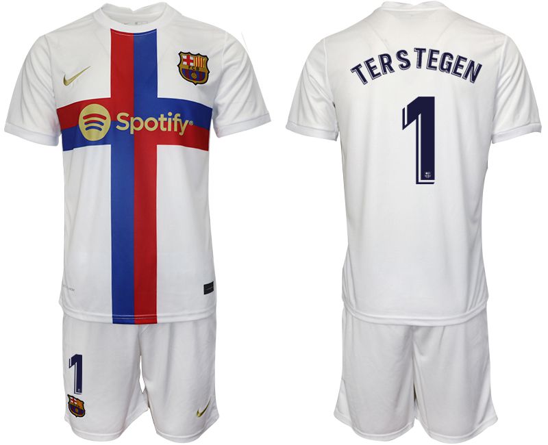 Men 2022-2023 Club Barcelona white away 1 Soccer Jersey